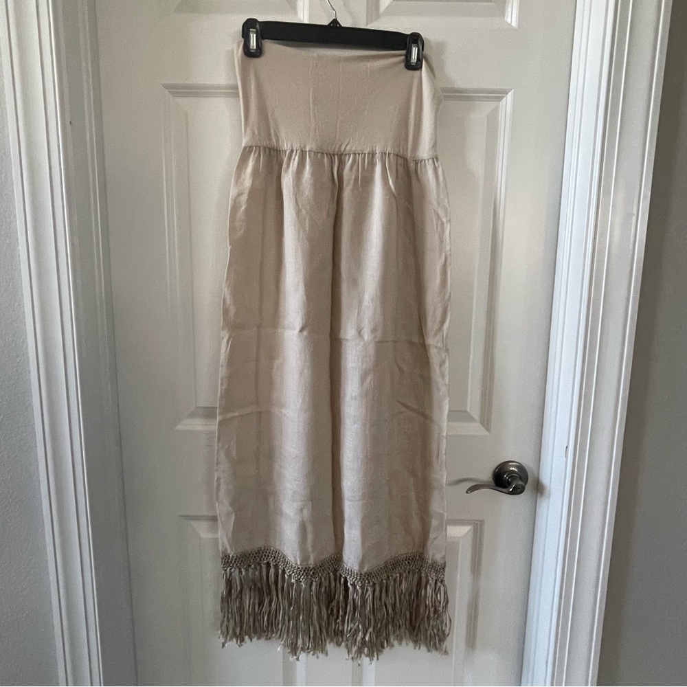 Calypso St. Barth linen maxi skirt